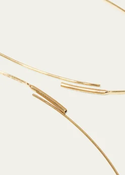 LanaLarge 14K Oval Magic Hoop Earrings with Diamonds