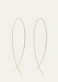 LanaLarge Upside Down Hoop Earrings in 14K Gold
