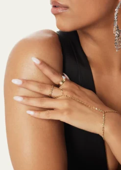LanaMega Pear-Shape Diamond Wide Band Ring