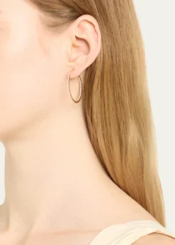 Lana32mm 14K Gold Flawless Diamond Hoops Earrings