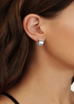 Lana13mm 14K Gold Vanity Hoops