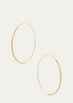 Lana50mm Medium Flat Magic Hoop Earrings in 14K Yellow Gold