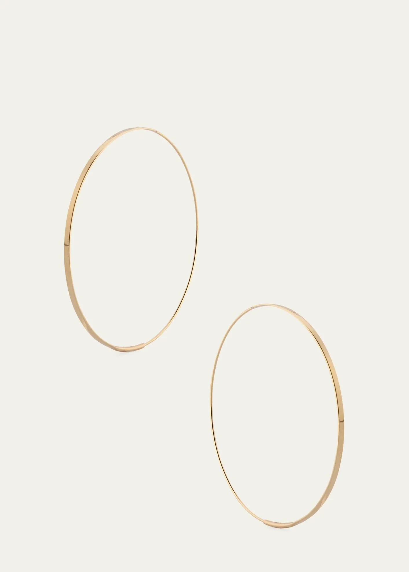 Lana50mm Medium Flat Magic Hoop Earrings in 14K Yellow Gold