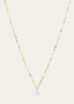 LanaSolo Floating Diamond Heart Pendant Necklace