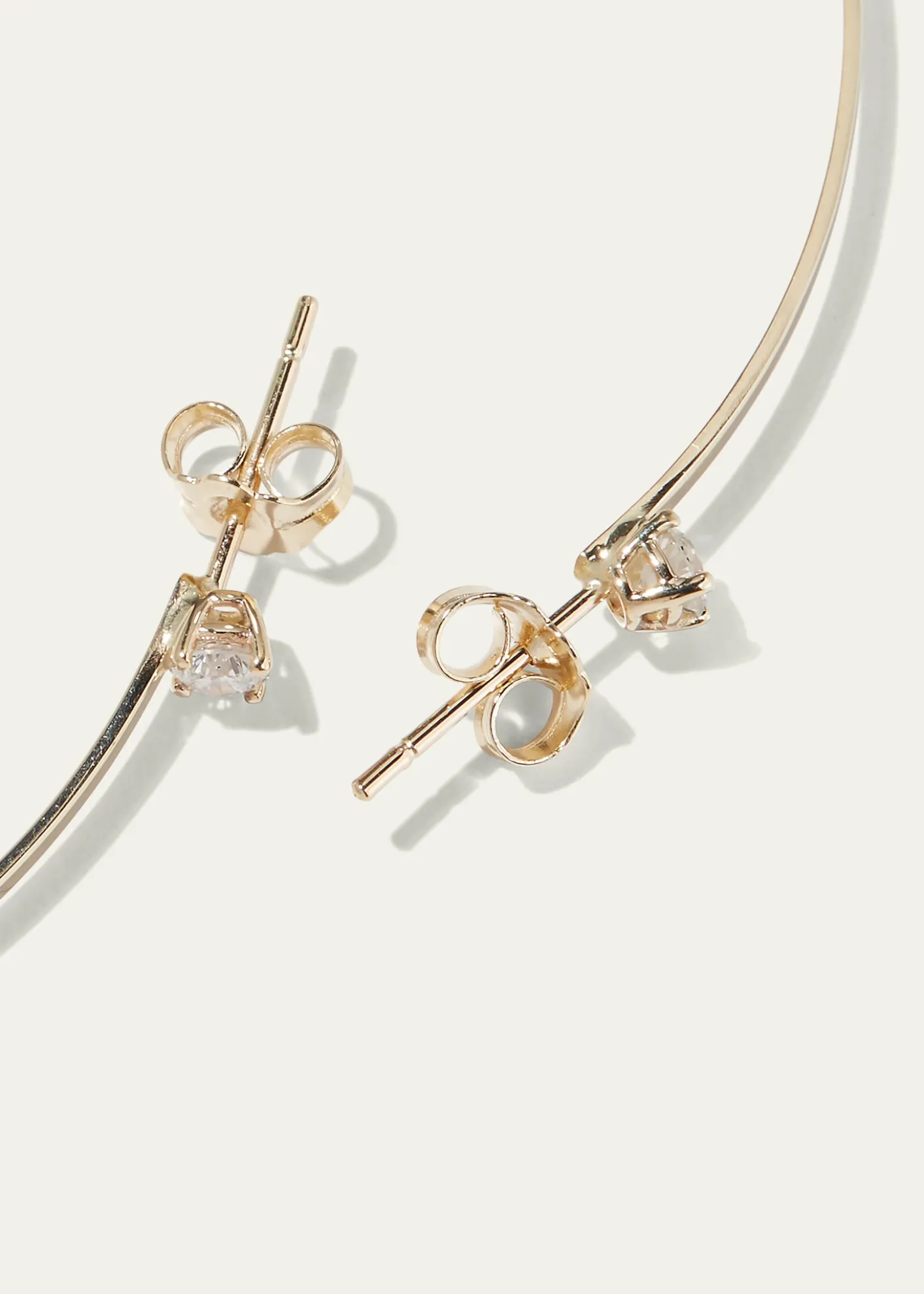 LanaSunrise 14k Gold & Diamond Hoop Earrings
