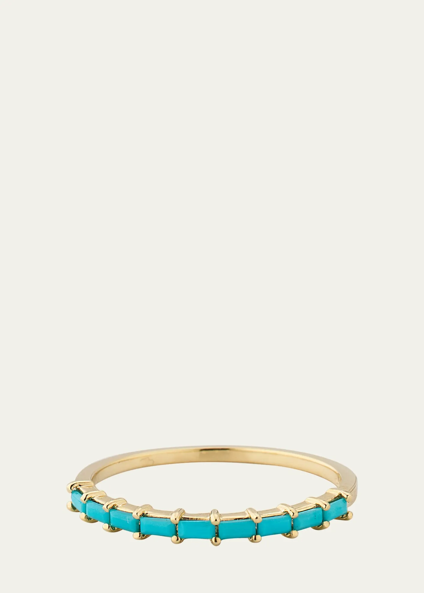LanaTurquoise Baguette Stackable Ring