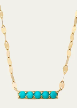 LanaTurquoise Bar Pendant Necklace
