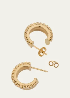 LanaVanity Diamond Hollow Hoop Earrings