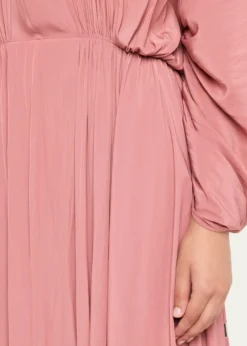 LanvinGathered Charmeuse Long-Sleeve Maxi Dress