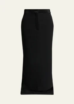 LanvinTailored Wool High-Low Skirt