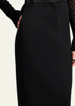 LanvinTailored Wool High-Low Skirt