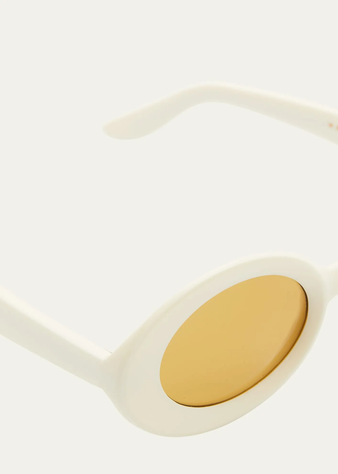 LAPIMAMirrored Oval Acetate Sunglasses