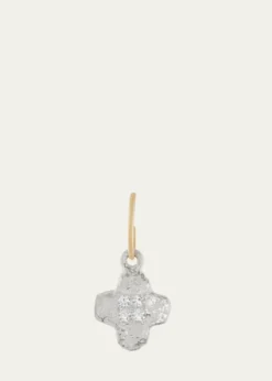 Lee BrevardTiny Old Money Cruz Single Earring with Stones