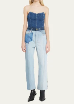 LE JEANAvery Denim Corset Top
