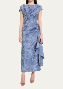 Lela RoseFloral Fil Coupe Florence Dress