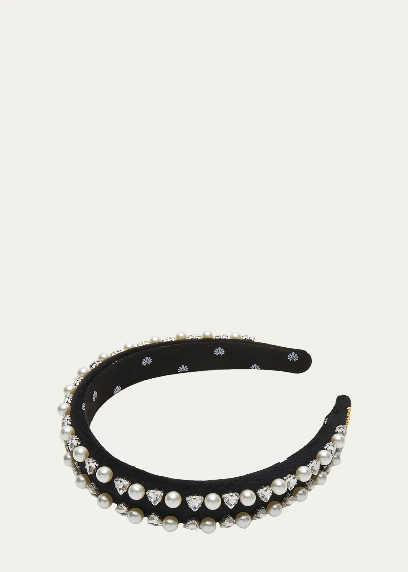 Lele SadoughiCharlotte Geo Crystal & Faux Pearl Headband
