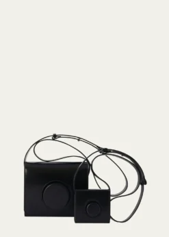 LEMAIREFlap Leather Camera Crossbody Bag