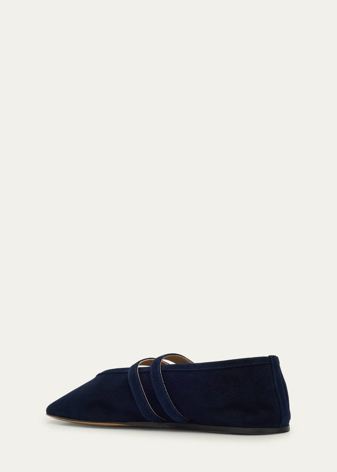 Le Monde BerylClaudia Suede Western-Buckle Ballerina Flats