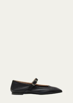 Le Monde BerylLeather Mary Jane Ballerina Flats