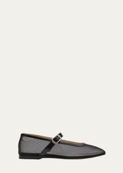 Le Monde BerylMesh Mary Jane Ballerina Flats