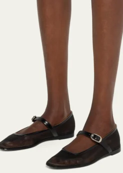 Le Monde BerylMesh Mary Jane Ballerina Flats
