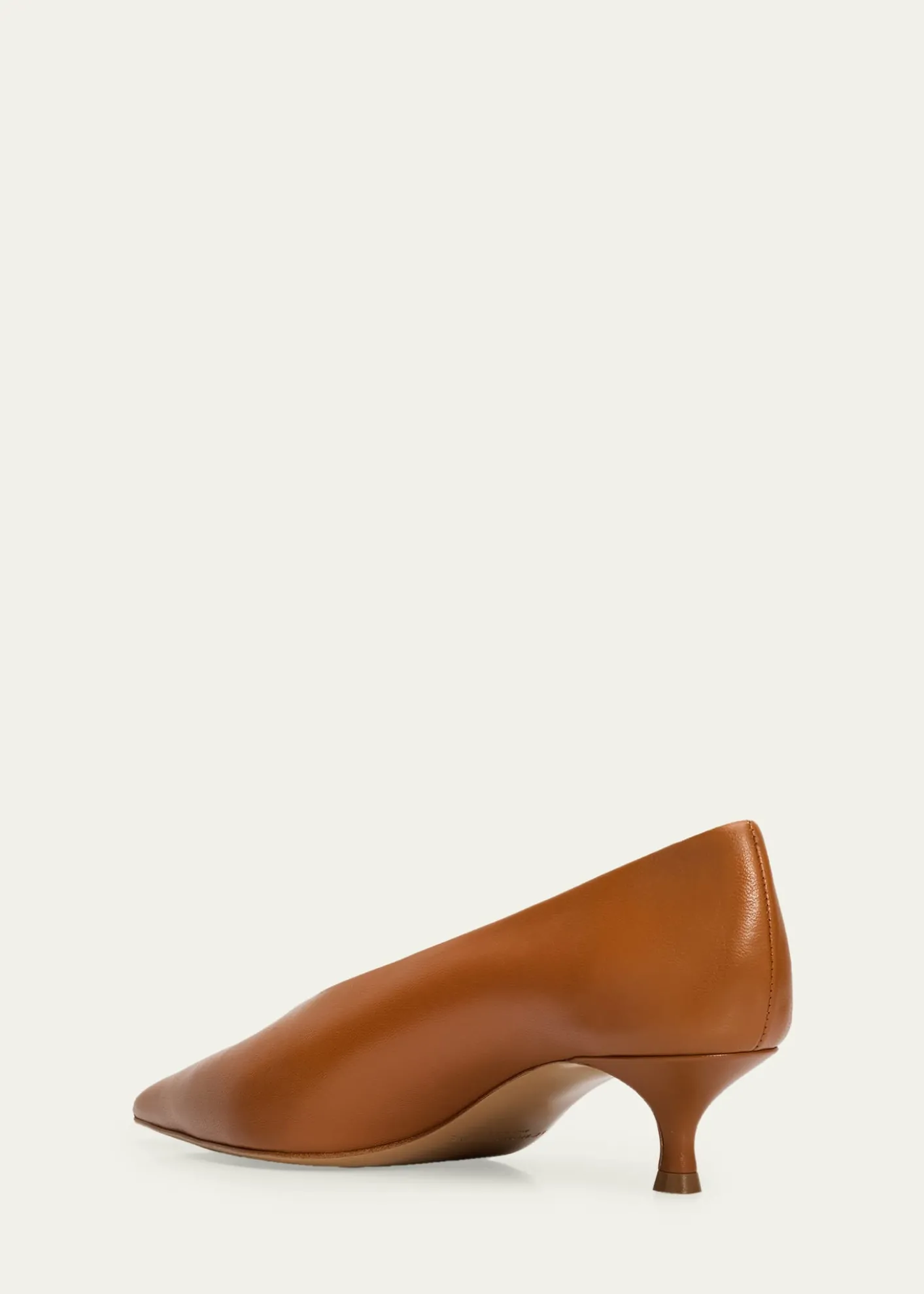 Le Monde Beryl25mm Leather Kitten-Heel Pumps