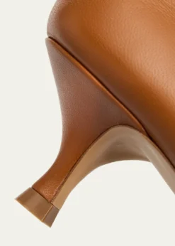 Le Monde Beryl25mm Leather Kitten-Heel Pumps