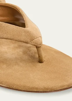 Le Monde Beryl50mm Suede Micro Wedge Thong Sandals