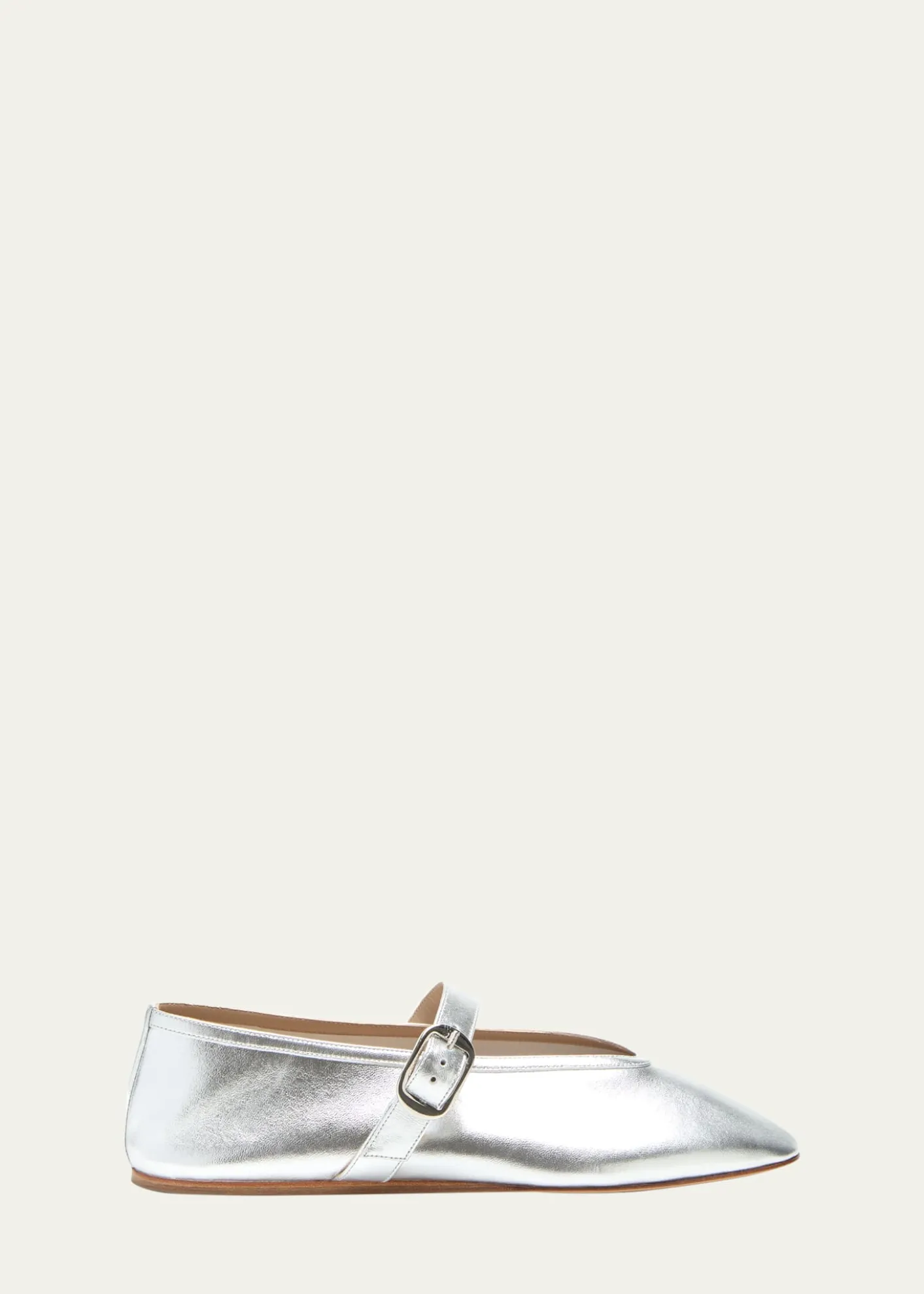 Le Monde BerylStella Metallic Leather Ballerina Flats