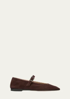 Le Monde BerylSuede Mary Jane Ballerina Flats