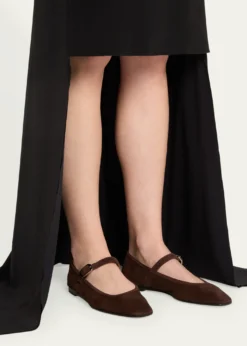 Le Monde BerylSuede Mary Jane Ballerina Flats