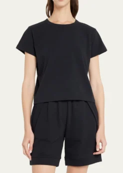 LESETMargo Short-Sleeve Cotton Crewneck Tee