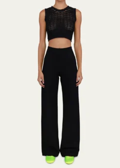 LESETRio Wide-Leg Ponte Pants