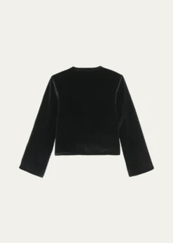LiberoweCora Velvet Single-Breasted Jacket