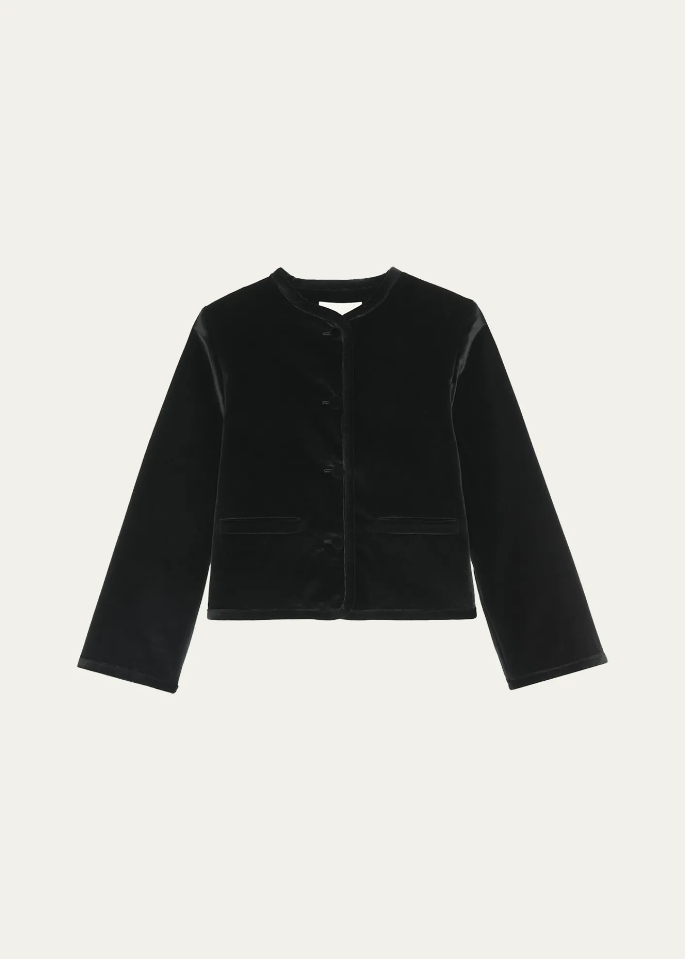 LiberoweCora Velvet Single-Breasted Jacket