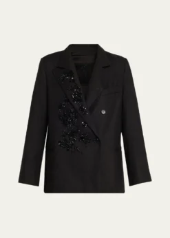 LibertineAntibes Night Embellished Double-Breasted Jacket