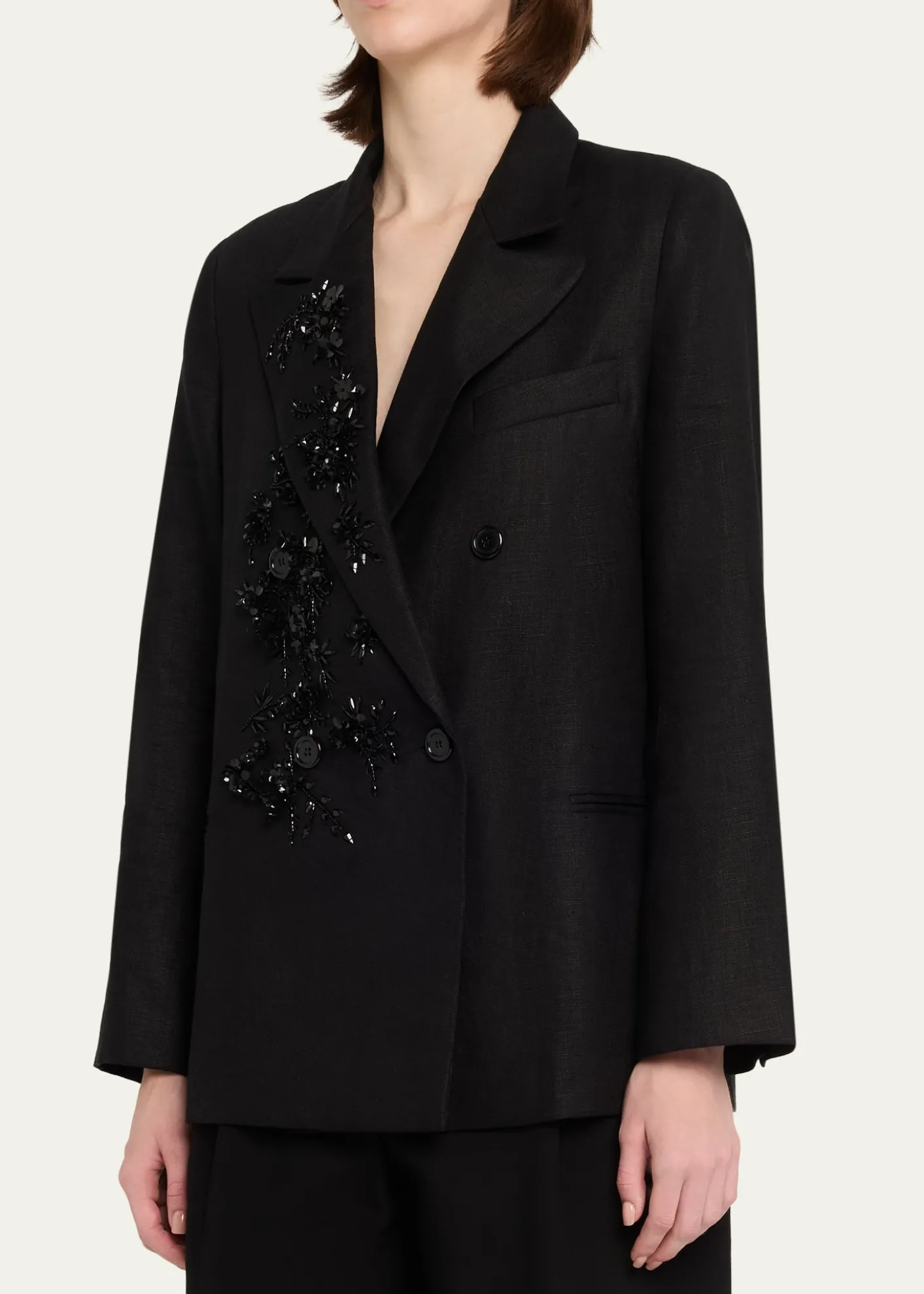 LibertineAntibes Night Embellished Double-Breasted Jacket