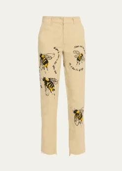 LibertineBee Lieve Straight-Leg Chino Pants