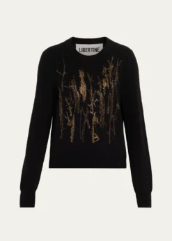 LibertineCrown Of Thorns Cashmere Crewneck Sweater