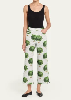 LibertineLettuce Dance To The Beat Straight-Leg Ankle Pants