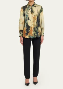 LibertineModernist Landscape Silk Button-Down Shirt