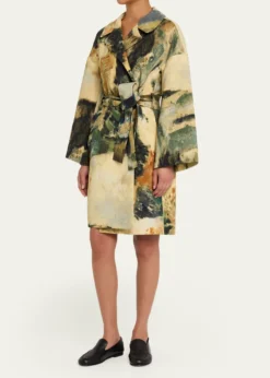LibertineModernist Lands Silk Vienna Wrap Coat