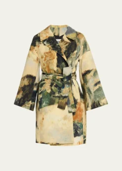 LibertineModernist Lands Silk Vienna Wrap Coat