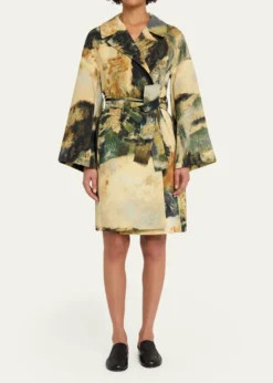 LibertineModernist Lands Silk Vienna Wrap Coat