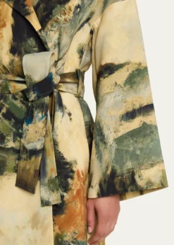 LibertineModernist Lands Silk Vienna Wrap Coat