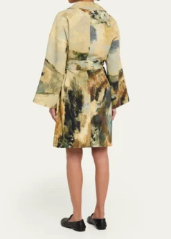 LibertineModernist Lands Silk Vienna Wrap Coat