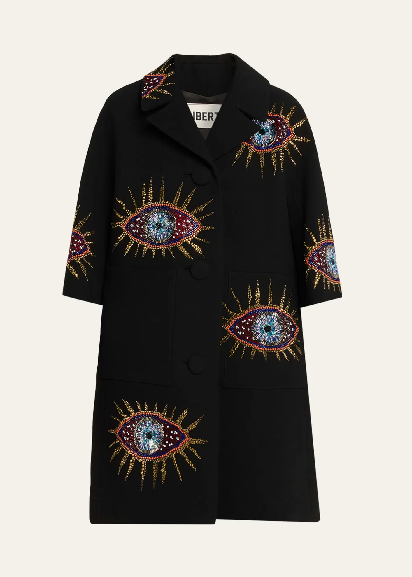 LibertineNazar Embellished Short-Sleeve Coat