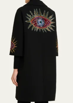 LibertineNazar Embellished Short-Sleeve Coat