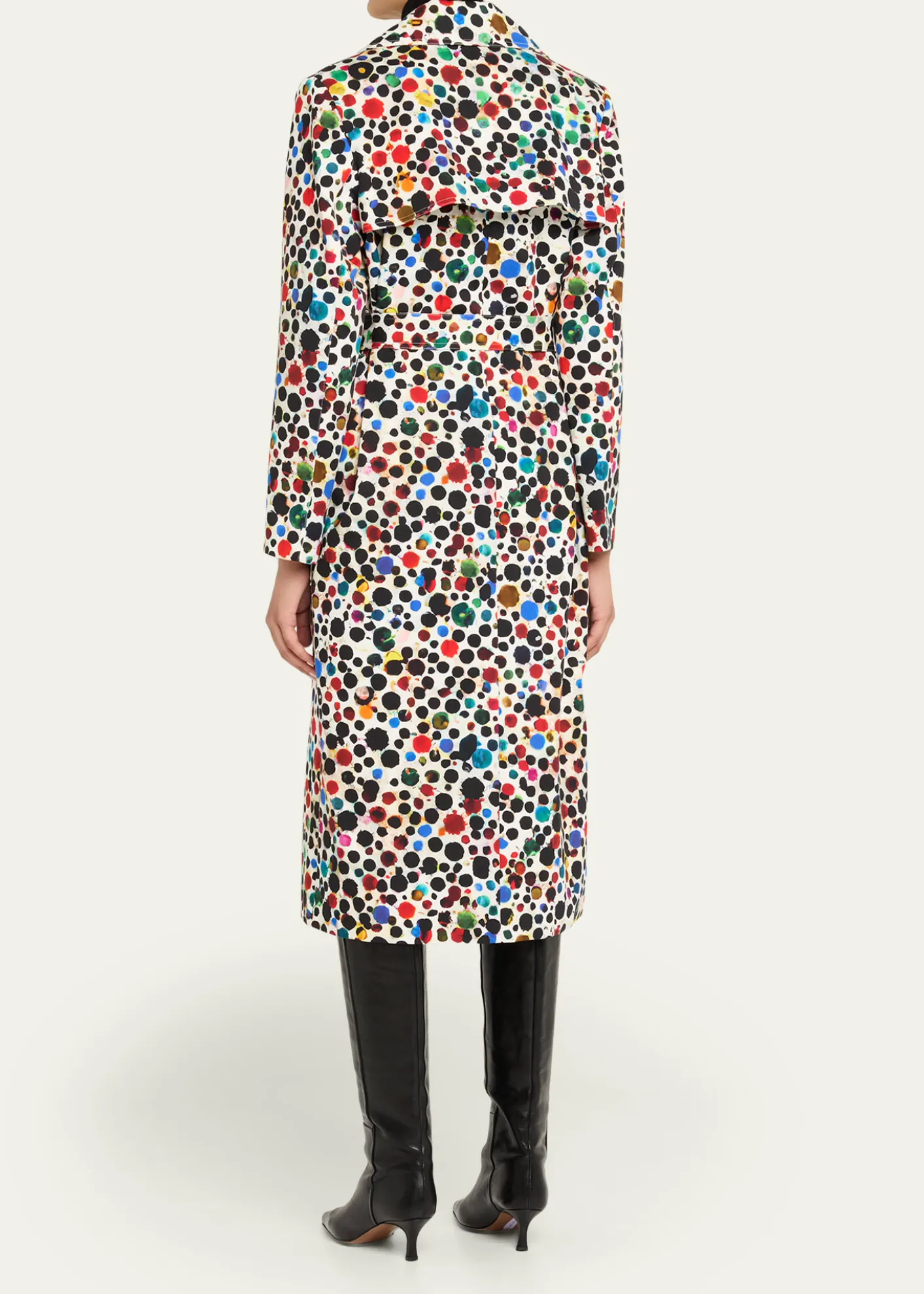 LibertineOrpheus Spotted Belted Long Trench Coat