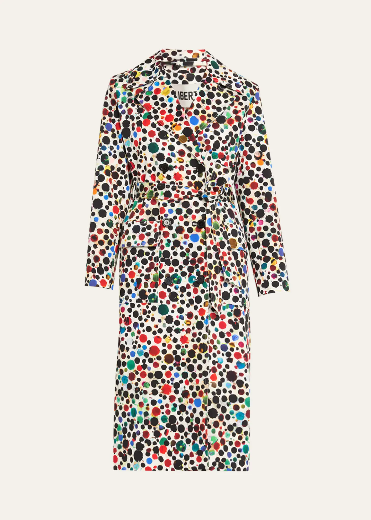 LibertineOrpheus Spotted Belted Long Trench Coat